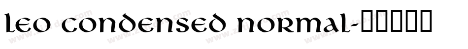 Leo Condensed Normal字体转换